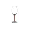 Бокал для красного вина Old World Syrah, 650 мл, прозрачный/красный, хрусталь, серия Fatto a Mano, Riedel, фото 
