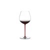 Бокал для красного вина Old World Pinot Noir, 705 мл, прозрачный/красный, хрусталь, серия Fatto a Mano, Riedel, фото 
