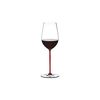 Бокал для вина Riesling/Zinfandel, 395 мл, прозрачный/красный, хрусталь, серия Fatto a Mano, Riedel, фото 
