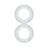 Набор тарелок (set of 2 plate) Bossa Nova, 23 см, 2 шт., бессвинцовый хрусталь, Nachtmann, фото 
