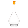 Carafe Perchée Ronde, Графин 750 мл, D15 см, H32,5 см, размер желтой крышки: D3,8 см, H4,5 см; бессвинцовый хрусталь, Франция, L'Atelier du Vin, фото 