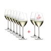 Набор из 8-ми хрустальных бокалов для шампанского Buy 6 get 8 CHAMPAGNE WINE GLASS, объем: 445 мл, высота: 23,5 см, материал: хрусталь, серия Veritas, 7449/28, Riedel, Австрия, фото 