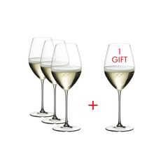 Набор бокалов Veritas для шампанского PAY 3 GET 4, 4 шт., 445 мл, 23.5 см, Riedel, фото 