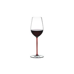 Бокал для вина Riesling/Zinfandel, 395 мл, прозрачный/красный, хрусталь, серия Fatto a Mano, Riedel, фото 