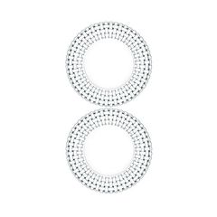Набор тарелок (set of 2 plate) Bossa Nova, 23 см, 2 шт., бессвинцовый хрусталь, Nachtmann, фото 