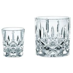 Набор из 12-ти предметов Noblesse: 6 стаканов для виски 245 мл + 6 стопок 55 мл, бессвинцовый хрусталь, Nachtmann, фото 