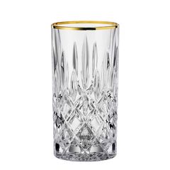 Набор высоких стаканов Noblesse GOLD, 375 мл, 2 шт, бессвинцовый хрусталь, золото 24к, Nachtmann, фото 