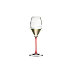 Бокал для шампанского Champagne 4884/28R, 375 мл, красная ножка, серия Fatto a Mano, Riedel, фото 