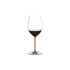 Бокал для красного вина Cabernet/Merlot ручной работы 4900/0О, 625 мл, оранжевая ножка, серия Fatto a Mano, Riedel, фото 