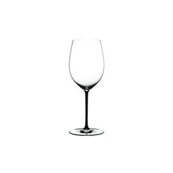 Бокал для красного вина Cabernet, 625 мл, прозрачный/черный, хрусталь, серия Fatto a Mano, Riedel, фото 