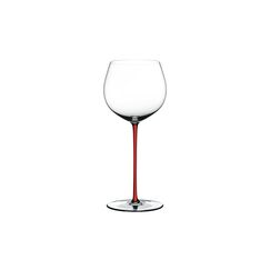 Бокал для белого вина Oaked Chardonnay, 620 мл, прозрачный/красный, хрусталь, серия Fatto a Mano, Riedel, фото 