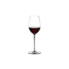 Бокал для вина Riesling/Zinfandel, 395 мл, черный/прозрачный, хрусталь, серия Fatto a Mano, Riedel, фото 