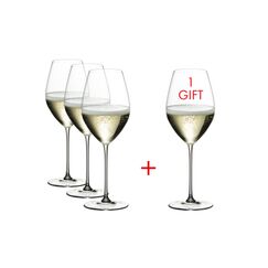 Набор бокалов Veritas для шампанского PAY 3 GET 4, 4 шт., 445 мл, 23.5 см, Riedel, фото 
