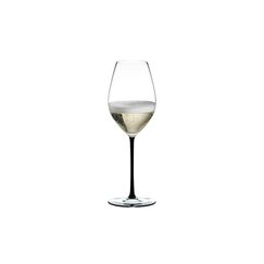 Бокал для шампанского Champagne, 445 мл, прозрачный/черный, хрусталь, серия Fatto a Mano, Riedel, фото 