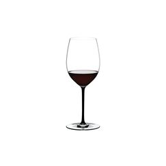 Бокал для красного вина Cabernet, 625 мл, прозрачный/черный, хрусталь, серия Fatto a Mano, Riedel, фото 
