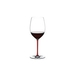 Бокал для красного вина Cabernet, 625 мл, прозрачный/красный, хрусталь, серия Fatto a Mano, Riedel, фото 