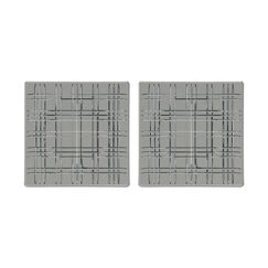Набор блюд SQUARE 2 шт. квадратных 21х21 см, бессвинцовый хрусталь дымчатый, Nachtmann, фото 