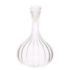 Carafe Lignes & Bouchon Corolle, Декантер 1500 мл, D17 см, H25 см, хрустальное стекло, ручная работа, Франция, L'Atelier du Vin, фото 