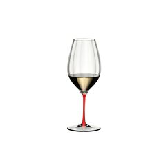 Бокал для вина Performance Riesling 623 мл, прозрачный/красный, хрусталь, серия Fatto a Mano, Riedel, фото 