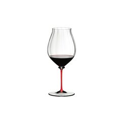 Бокал для красного вина Pinot Noir 4884/67R, 830 мл, красная ножка, серия Fatto a Mano, Riedel, фото 