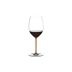 Бокал для красного вина Cabernet/Merlot ручной работы 4900/0О, 625 мл, оранжевая ножка, серия Fatto a Mano, Riedel, фото 