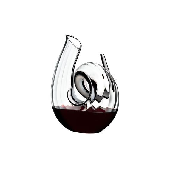 Декантер CURLY FATTO A MANO BLACK/WHITE/BLACK OPTICAL 1.4 л, 26.5 см, Riedel, фото 