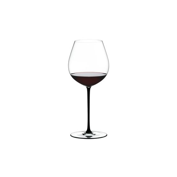 Бокал для красного вина Old World Pinot Noir, 705 мл, прозрачный/черный, хрусталь, серия Fatto a Mano, Riedel, фото 