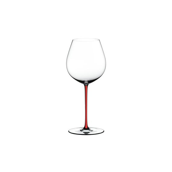 Бокал для красного вина Old World Pinot Noir, 705 мл, прозрачный/красный, хрусталь, серия Fatto a Mano, Riedel, фото 