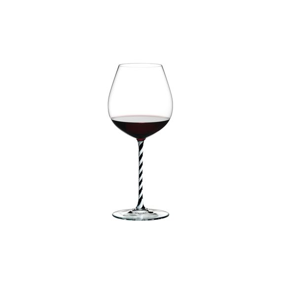 Бокал для красного вина Old World Pinot Noir, 705 мл, прозрачный/черный, хрусталь, серия Fatto a Mano, Riedel, фото 