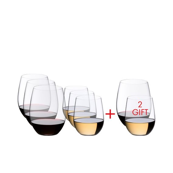 Набор стаканов O Wine Tumbler Pay 6 Get 8 Value Gift Pack Viognier / Chardonnay + Cabernet / Merlot, 8 шт., 5414/50, Riedel, фото 