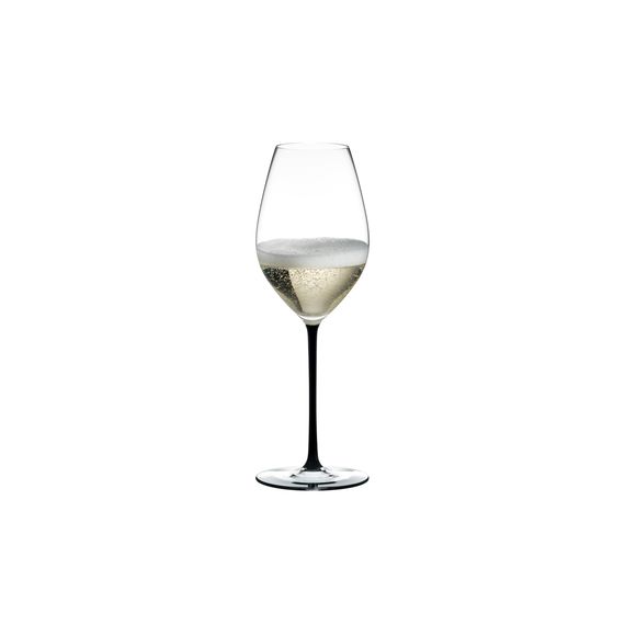Бокал для шампанского Champagne, 445 мл, прозрачный/черный, хрусталь, серия Fatto a Mano, Riedel, фото 