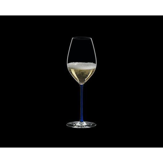 Бокал для шампанского Champagne, 445 мл, прозрачный/синий, хрусталь, серия Fatto a Mano, Riedel, фото , изображение 6