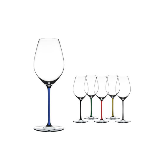 Бокал для шампанского Champagne, 445 мл, прозрачный/синий, хрусталь, серия Fatto a Mano, Riedel, фото , изображение 3