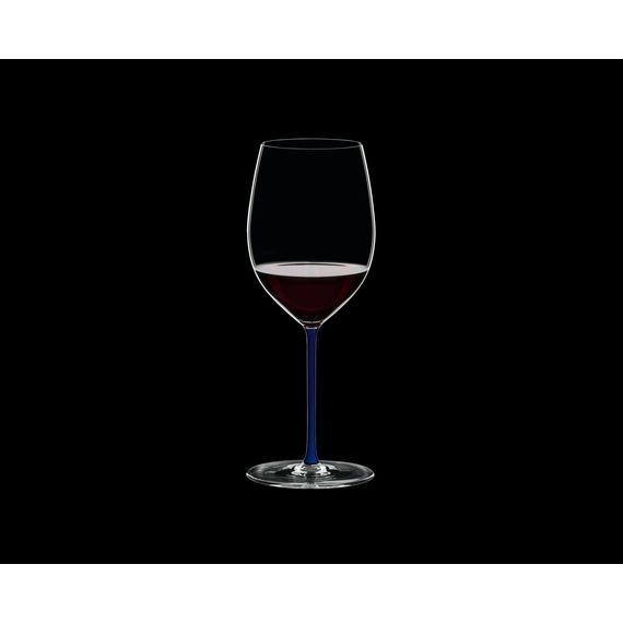 Бокал для красного вина Cabernet, 625 мл, прозрачный/синий, хрусталь, серия Fatto a Mano, Riedel, фото , изображение 5