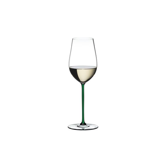 Бокал для вина Riesling/Zinfandel, 395 мл, прозрачный/зеленый, хрусталь, серия Fatto a Mano, Riedel, фото 