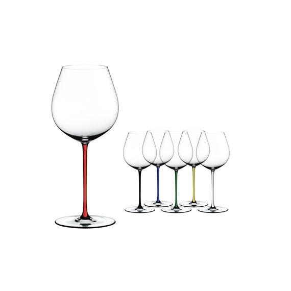 Бокал для красного вина Old World Pinot Noir, 705 мл, прозрачный/красный, хрусталь, серия Fatto a Mano, Riedel, фото , изображение 4