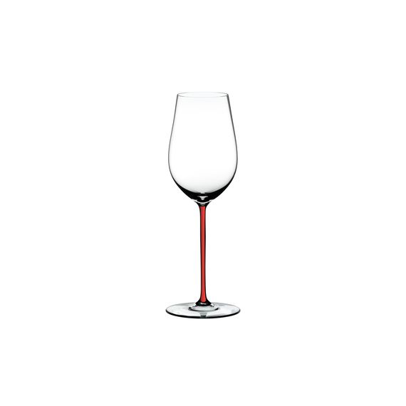 Бокал для вина Riesling/Zinfandel, 395 мл, прозрачный/красный, хрусталь, серия Fatto a Mano, Riedel, фото 