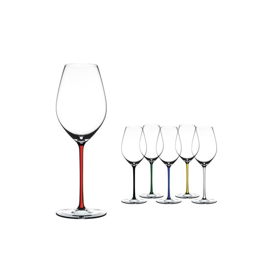 Бокал для шампанского Champagne, 445 мл, прозрачный/красный, хрусталь, серия Fatto a Mano, Riedel, фото , изображение 3