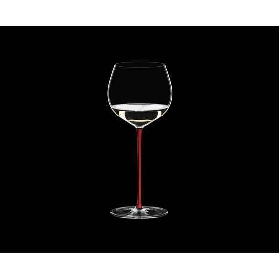 Бокал для белого вина Oaked Chardonnay, 620 мл, прозрачный/красный, хрусталь, серия Fatto a Mano, Riedel, фото , изображение 5