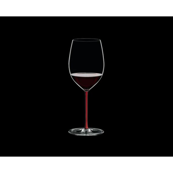Бокал для красного вина Cabernet, 625 мл, прозрачный/красный, хрусталь, серия Fatto a Mano, Riedel, фото , изображение 5