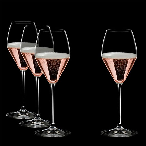 Набор из 4-х хрустальных бокалов для шампанского ROSE/CHAMPAGNE, объем: 322 мл, высота: 23 см, материал: хрусталь, серия Extreme, 4411/55, Riedel, Австрия, фото , изображение 3 Набор из 4-х хрустальных бокалов для шампанского ROSE/CHAMPAGNE, объем: 322 мл, высота: 23 см, материал: хрусталь, серия Extreme, 4411/55, Riedel, Австрия, фото , изображение 3