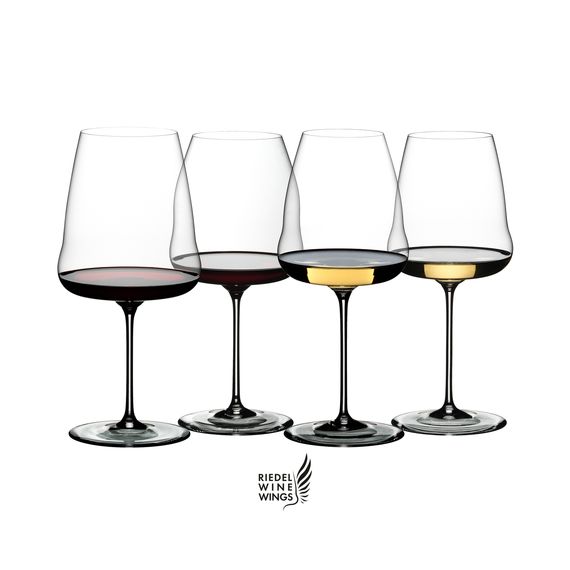 Набор из 4-х хрустальных бокалов для дегустации вина Cabernet Sauvignon/Pinot Noir/Sauvignon Blanc/Chardonnay,прозрачный 5123/47, серия Winewings, Riedel, фото 