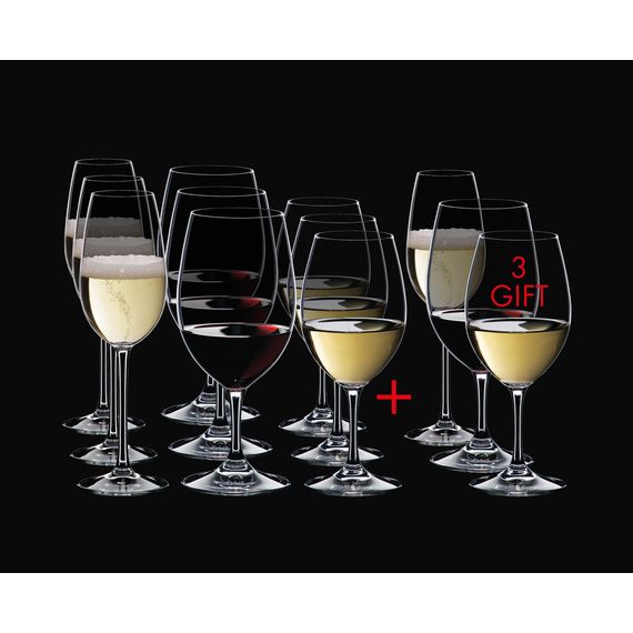 Набор из 12-ти бокалов серия Ouverture(4 для белого вина, 4 для красного вина и 4 для шампанского), Riedel, фото , изображение 3