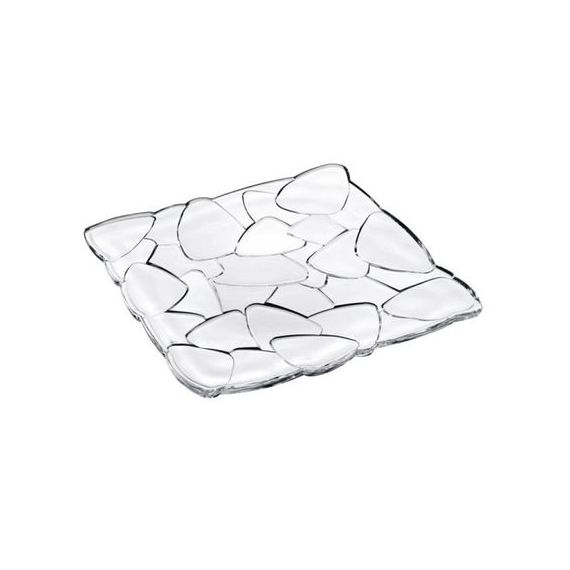 Тарелка Petals Plate square 28 cm, хрусталь, Nachtmann, фото 
