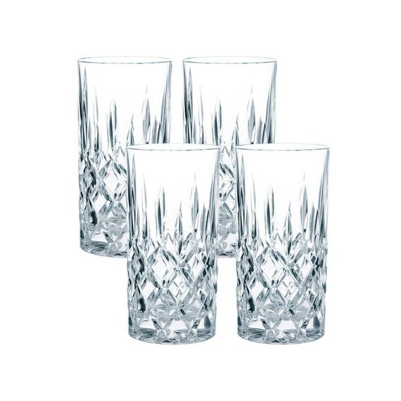 Набор высоких стаканов Noblesse Longdrink Set/4, 4 шт., 375 мл, хрусталь, Nachtmann, фото 