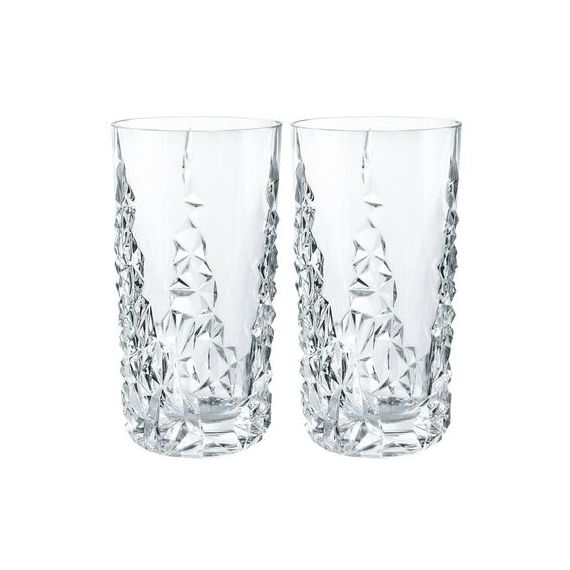 Набор высоких стаканов Sculpture Longdrink Set/2, 2 шт., 420 мл, хрусталь, Nachtmann, фото 