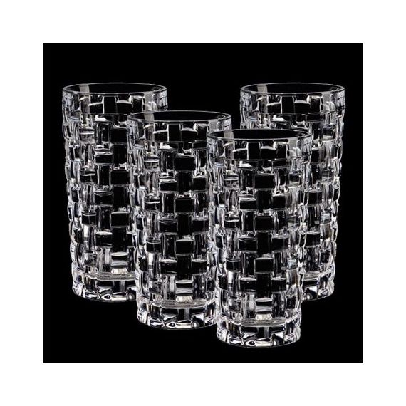 Набор высоких стаканов Bossa Nova Longdrink Set/4, 4 шт., 395 мл, хрусталь, Nachtmann, фото 