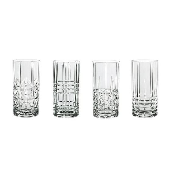 Набор высоких стаканов Highland Longdrink Set of 4, 4 шт., 375 мл, хрусталь, Nachtmann, фото 