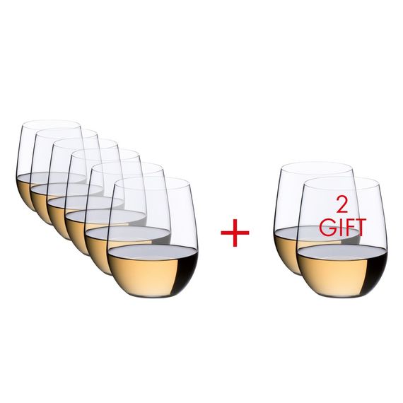 Набор стаканов O Wine Tumbler Pay 6 Get 8 Value Gift Pack Viognier / Chardonnay, 8 шт., 320 мл, 5414/85, Riedel, фото 