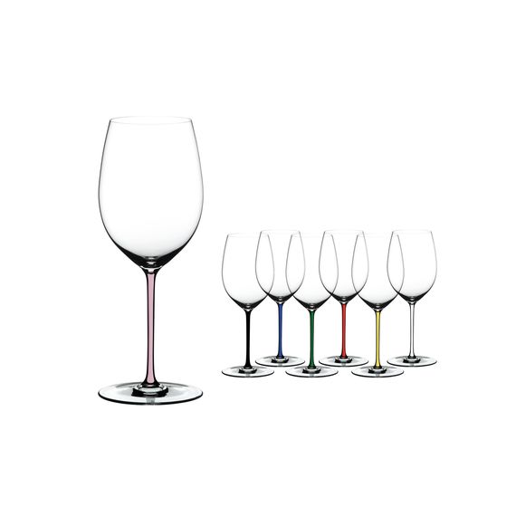 Набор из 6-ти бокалов Fatto a Mano для красного вина, розовый, Каберне/Мерло, Riedel, фото , изображение 4